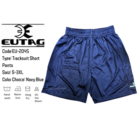 CodeEU-2045 Type Tracksuit Short Pants Saiz S-3XL Color Choice Navy Blue - 2