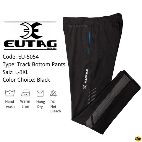 Code EU-5054 Type Long Tracksuit Saiz L-3XL Color Choice Black - 2