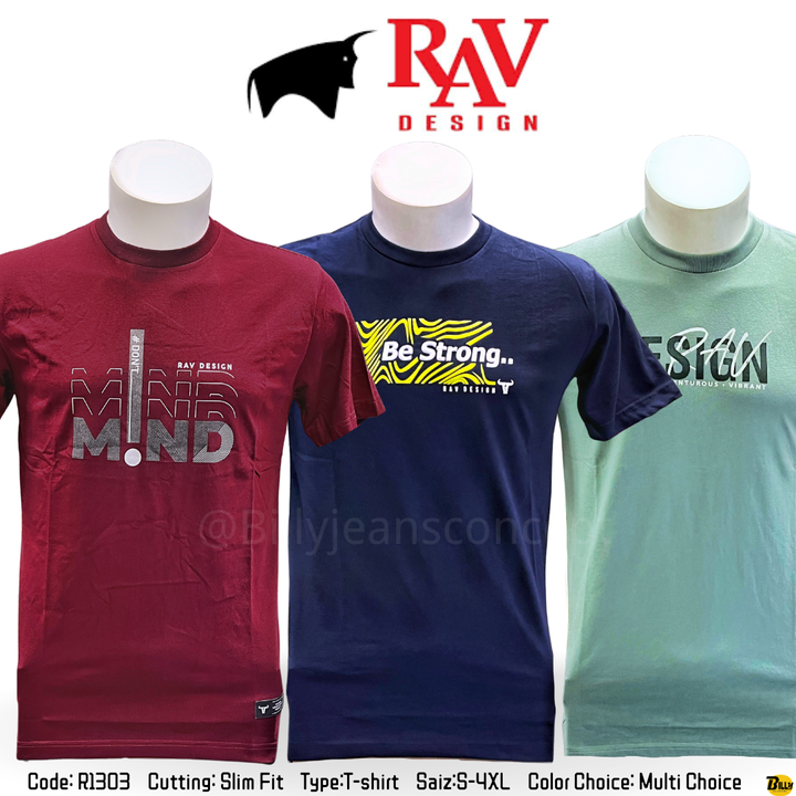 Code R1303 Cutting Slim Fit TypeT-shirt SaizS-4XL Color Choice Multi Choice - 2