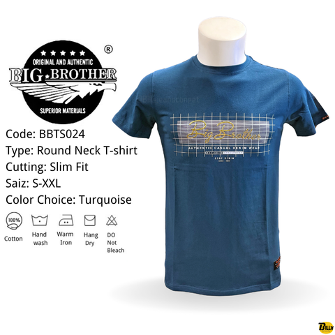 Code BBTS024 Type Round Neck T-shirt Cutting Slim Fit. Saiz S-XXL. Color Choice Multi Color - 2