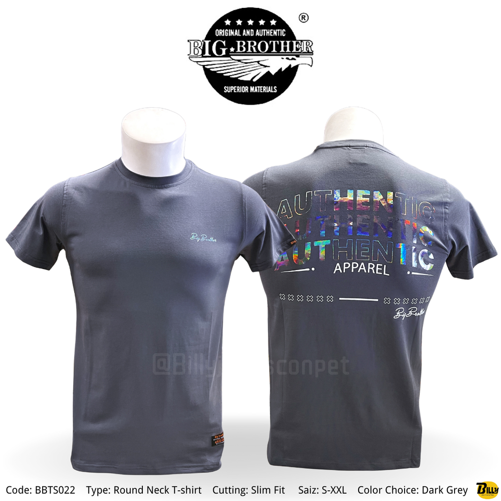Code BBTS024 Type Round Neck T-shirt Cutting Slim Fit. Saiz S-XXL. Color Choice Multi Color - 3