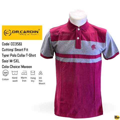 Code CC3559 CuttingSmart Fit. Type Polo Collar T-Shirt SaizM-5XL Color Choice Multi Color - 2