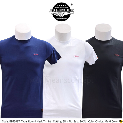 Code BBTS021 Type Round Neck T-shirt Cutting Slim Fit Saiz S-XXL Color Choice Multi Color - 5