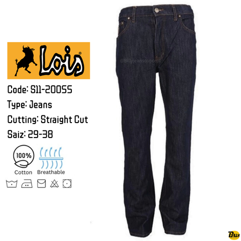 Code S11-20055 Type Jeans Cutting Straight Cut Saiz 29-38 - 1