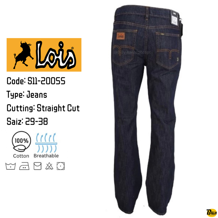 Code S11-20055 Type Jeans Cutting Straight Cut Saiz 29-38 - 2
