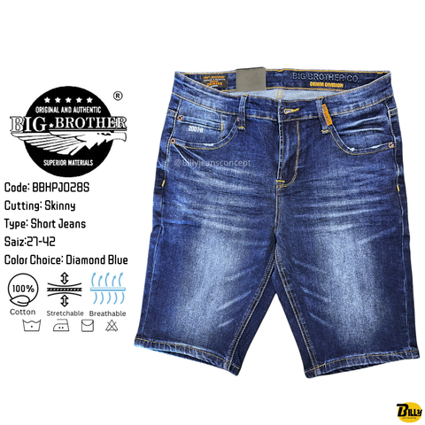 Code BBHPJ031S Cutting Skinny Type Short Jeans Saiz27-42 Color Choice Diamond Sky Blue - 16