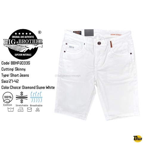 Code BBHPJ031S Cutting Skinny Type Short Jeans Saiz27-42 Color Choice Diamond Sky Blue - 7