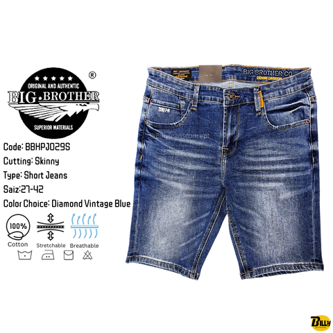 Code BBHPJ031S Cutting Skinny Type Short Jeans Saiz27-42 Color Choice Diamond Sky Blue - 22-1703652890470