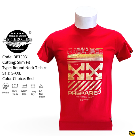 Code BBTS031 Cutting Slim Fit Type Round Neck T-shirt Saiz S-XXL Color Choice Multi Color - 2-1708423313149