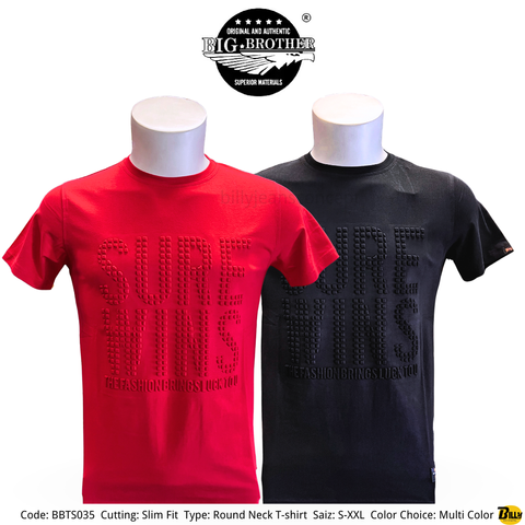 Code BBTS031 Cutting Slim Fit Type Round Neck T-shirt Saiz S-XXL Color Choice Multi Color - 4-1708423487630