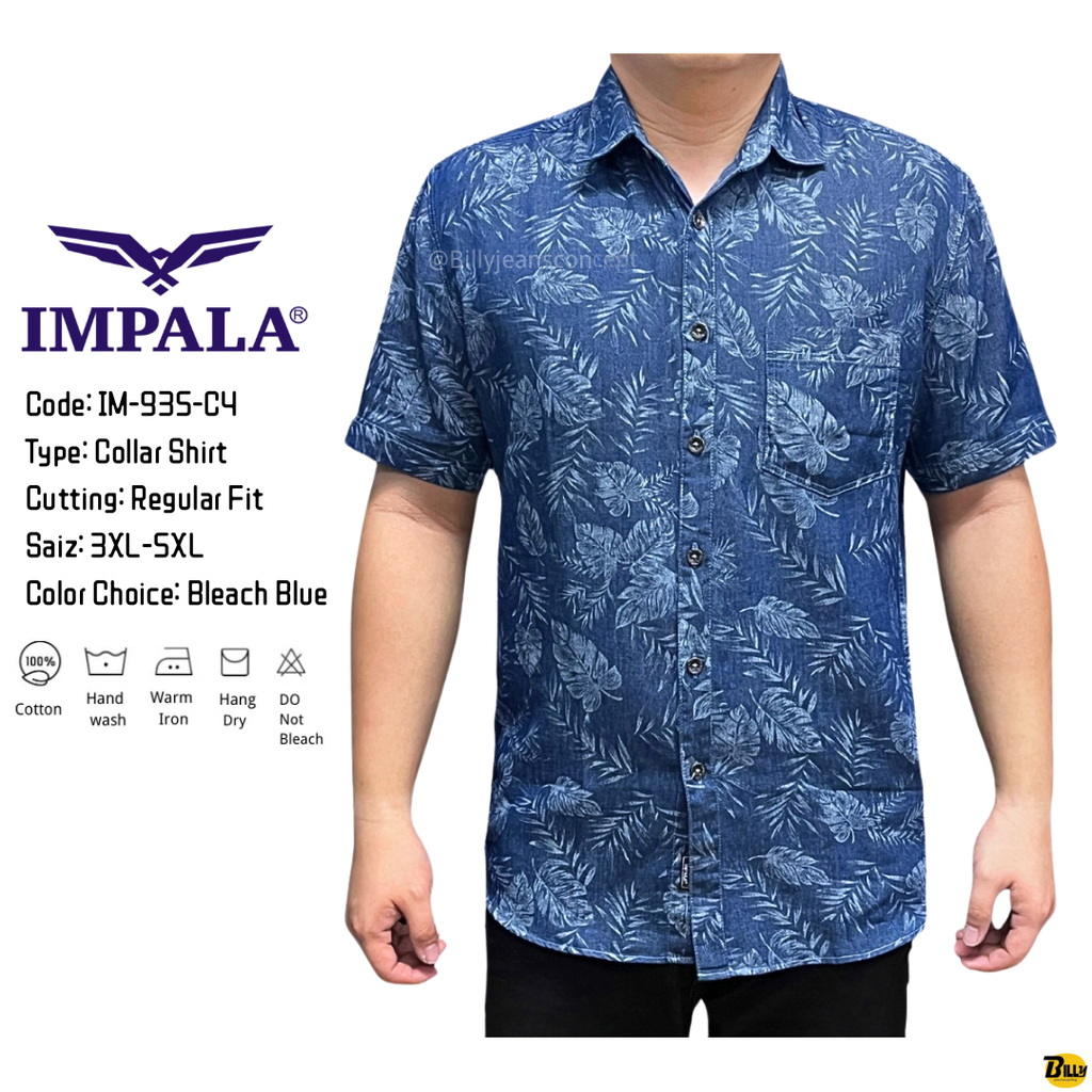 Code IM-935-C4 Type Collar Shirt Cutting Slim Fit Saiz S-XXL Color Choice Bleach Blue - 7-1713255664233