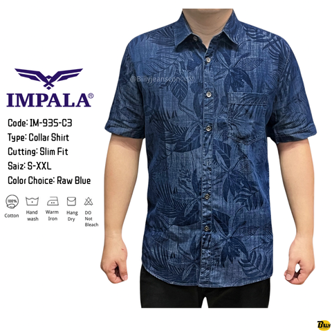 Code IM-935-C4 Type Collar Shirt Cutting Slim Fit Saiz S-XXL Color Choice Bleach Blue - 10-1713255704631