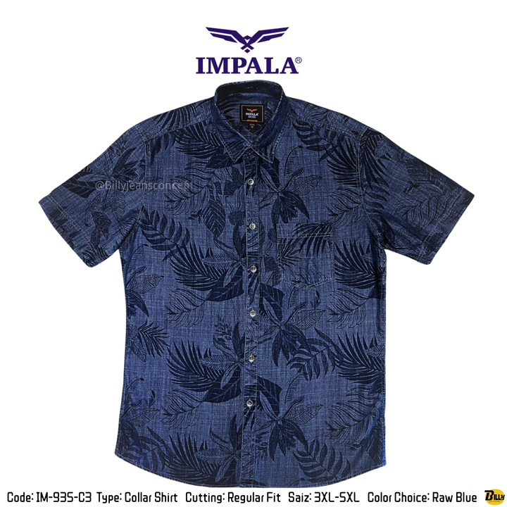 Code IM-935-C4 Type Collar Shirt Cutting Slim Fit Saiz S-XXL Color Choice Bleach Blue - 14-1713255736088