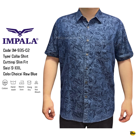 Code IM-935-C4 Type Collar Shirt Cutting Slim Fit Saiz S-XXL Color Choice Bleach Blue - 16-1713255786262