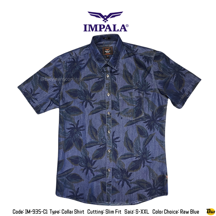 Code IM-935-C4 Type Collar Shirt Cutting Slim Fit Saiz S-XXL Color Choice Bleach Blue - 23-1713255855041