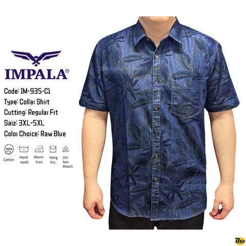 Code IM-935-C4 Type Collar Shirt Cutting Slim Fit Saiz S-XXL Color Choice Bleach Blue - 25-1713255887432
