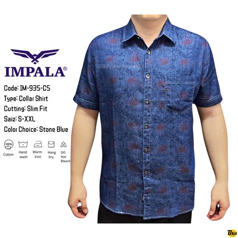 Code IM-935-C4 Type Collar Shirt Cutting Slim Fit Saiz S-XXL Color Choice Bleach Blue - 28-1713255912830