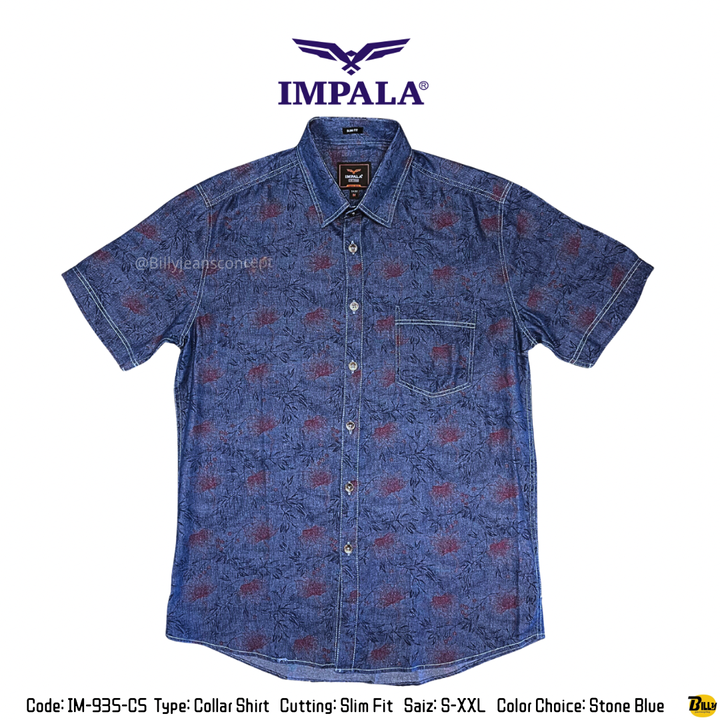 Code IM-935-C4 Type Collar Shirt Cutting Slim Fit Saiz S-XXL Color Choice Bleach Blue - 29-1713255912839
