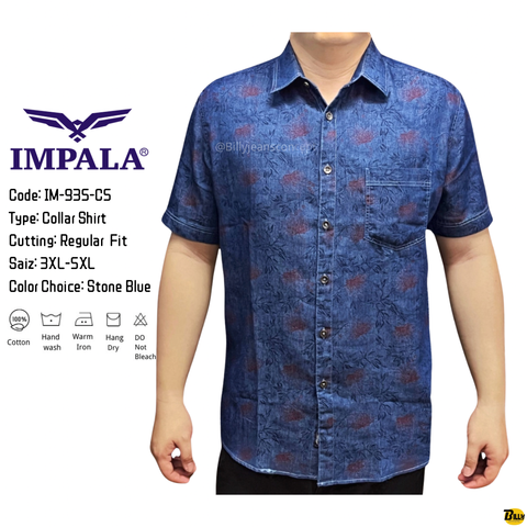 Code IM-935-C4 Type Collar Shirt Cutting Slim Fit Saiz S-XXL Color Choice Bleach Blue - 31-1713255937592