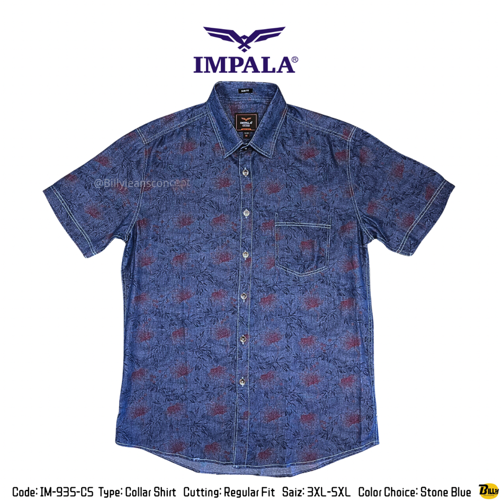 Code IM-935-C4 Type Collar Shirt Cutting Slim Fit Saiz S-XXL Color Choice Bleach Blue - 32-1713255937600