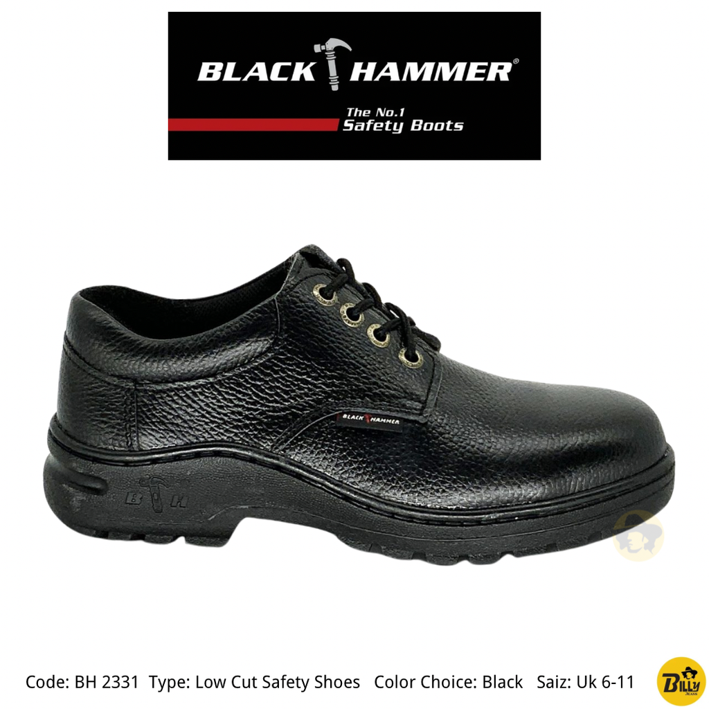 Code BH 0991 Type Low Cut Safety Shoes Color Choice Black Saiz - 3-1722676957345