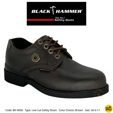 Code BH 0991 Type Low Cut Safety Shoes Color Choice Black Saiz - 1-1722914757986