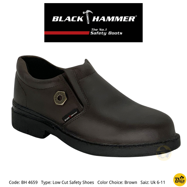 Code BH 0991 Type Low Cut Safety Shoes Color Choice Black Saiz - 1-1722915364802