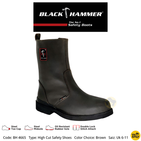 Code BH 0991 Type Low Cut Safety Shoes Color Choice Black Saiz - 1-1722918753003