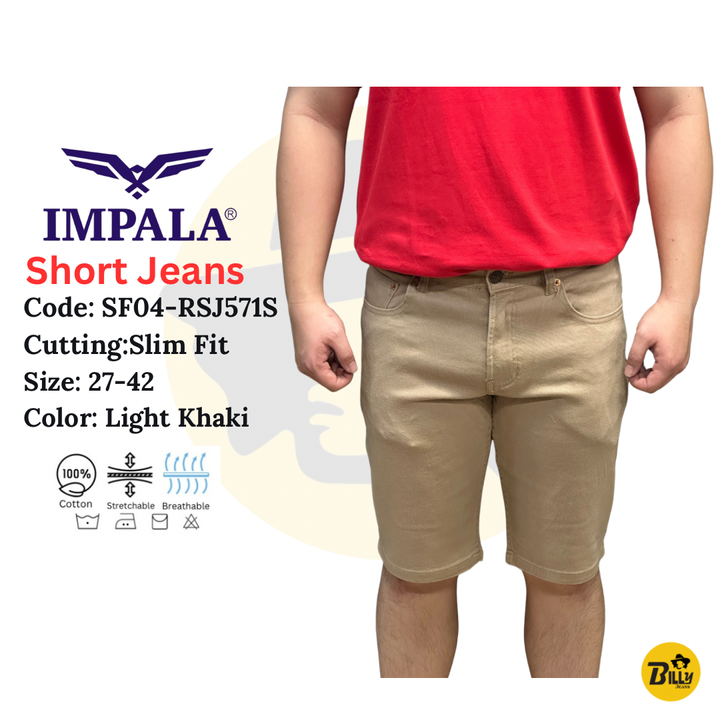 SLIM FIT STRETCHABLE SHORT JEANS - 4-1740553452161