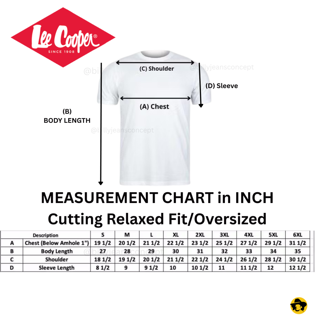 LC size chart oversized