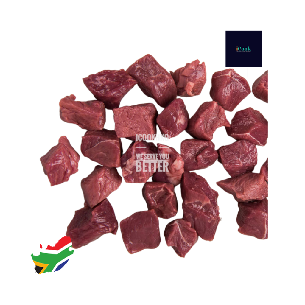 ostrich meat cube