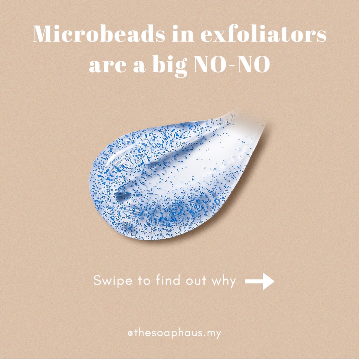 Microbeads in exfoliators are a big NO-NO