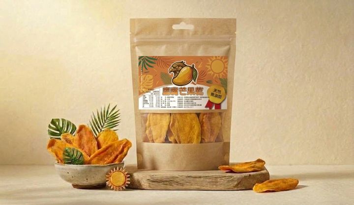 鷹嘴芒果乾商品照