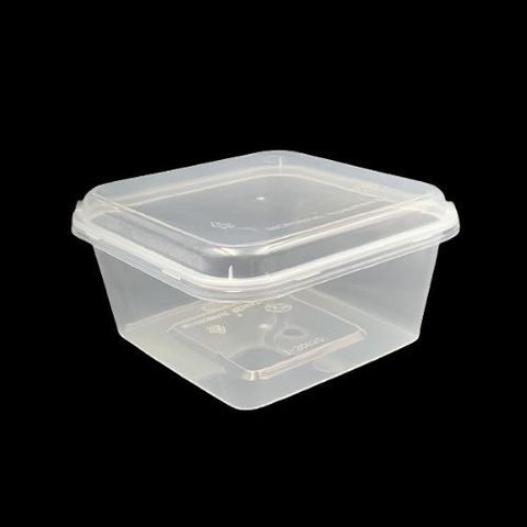 Microwavable Plastic Container Rectangular 700ml – Biz Asia