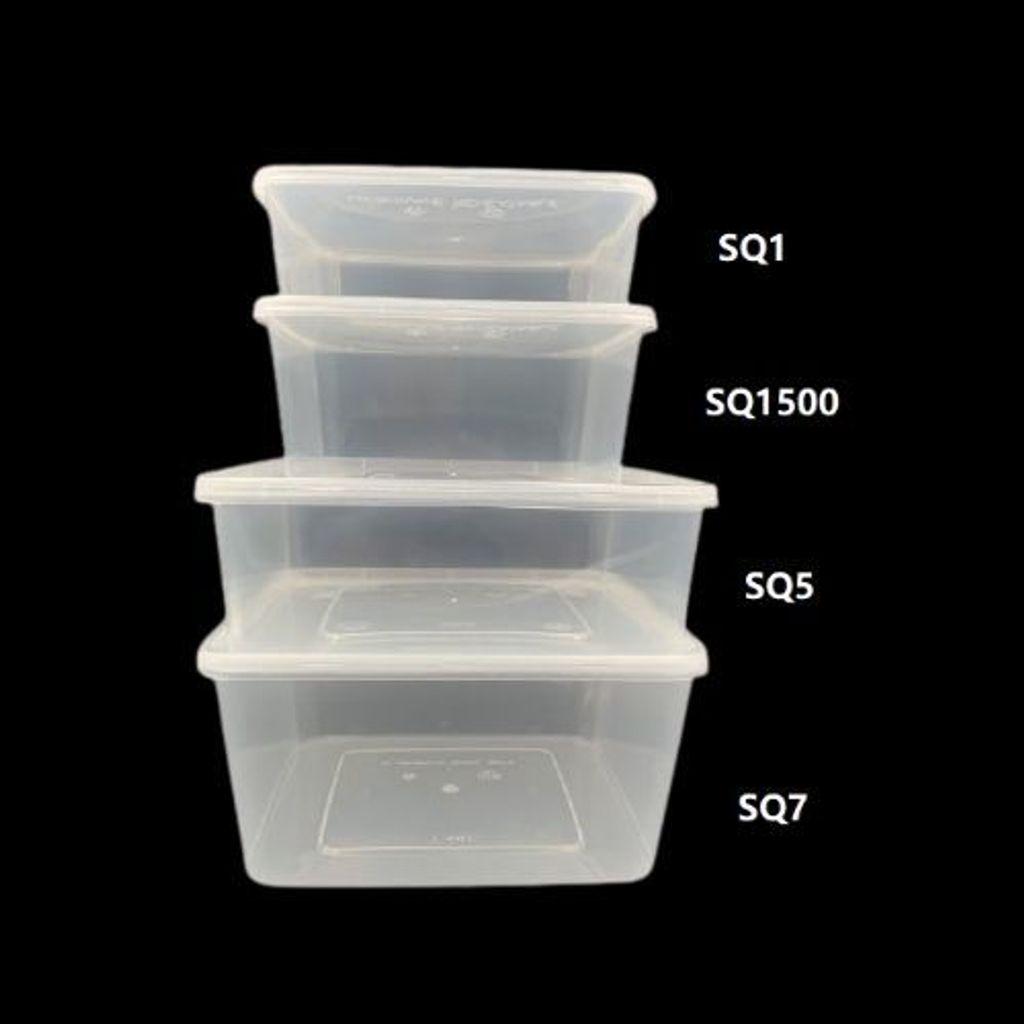 Microwavable Plastic Container Rectangular 700ml – Biz Asia