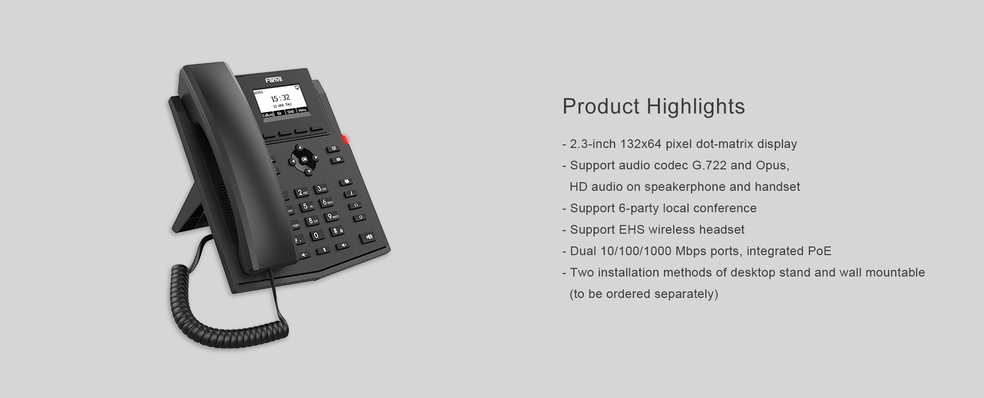 ip phone-ip電話機-雲端總機電話機-VOICity 豐音城-Fanvil X301G-sip phone-gigabit ip phone-ip電話