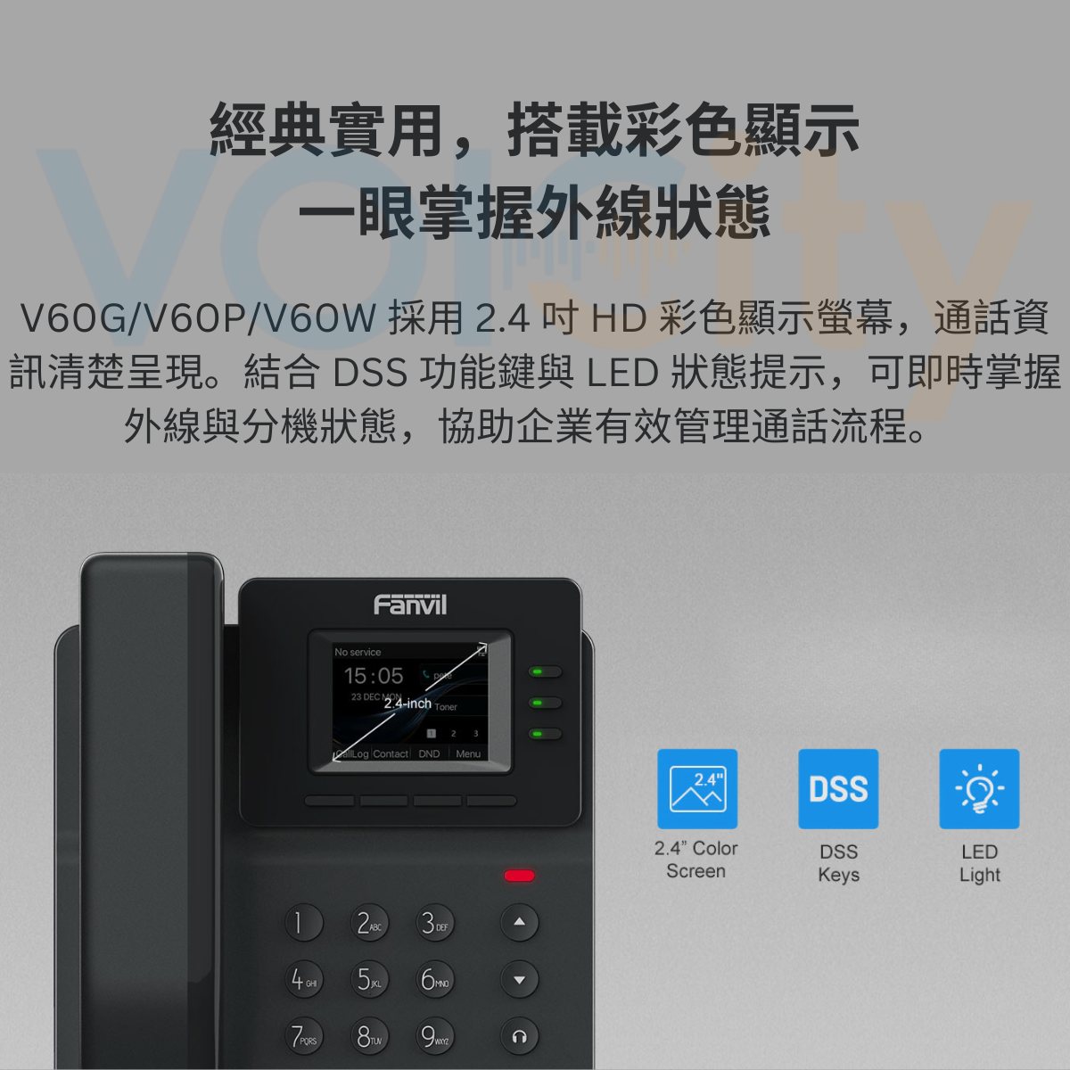 VOICity 豐音城-Fanvil V60G-雲端總機電話機-sip phone-Fanvil V60P-ip話機-ip電話機-Fanvil V60W