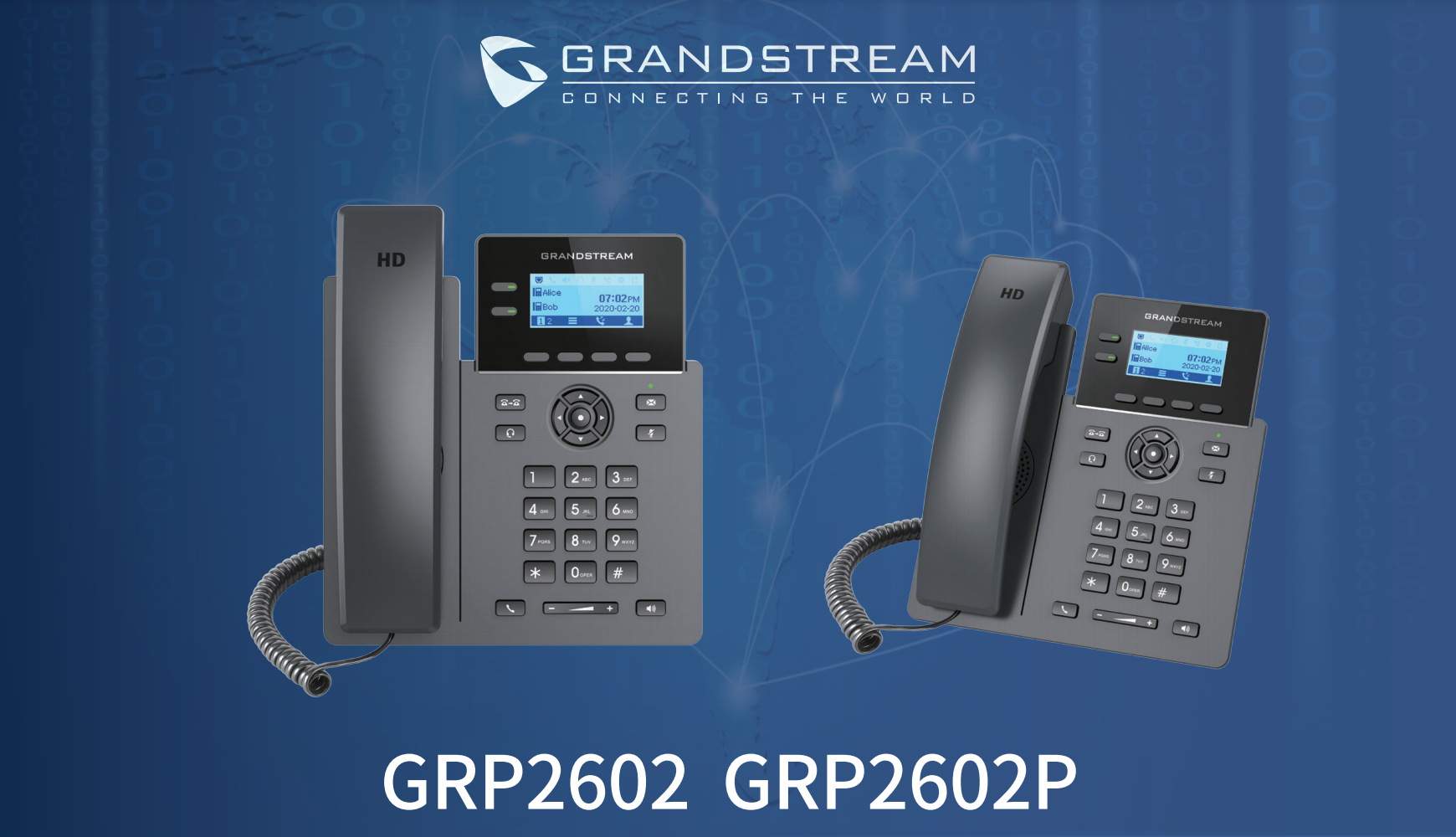 Grandstream GRP2602 GRP2602W IP電話機– VOICity豐音城