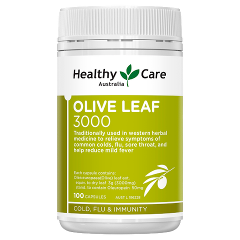 Healthy Care Olive Leaf Extract 3000mg 100 Capsules – and warehouse