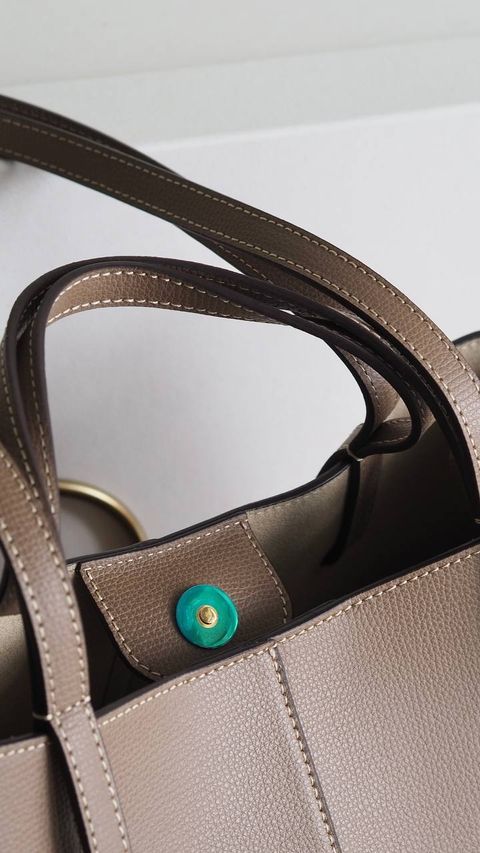 Polene Cyme Mini Textured Leather in Root – thesupernini