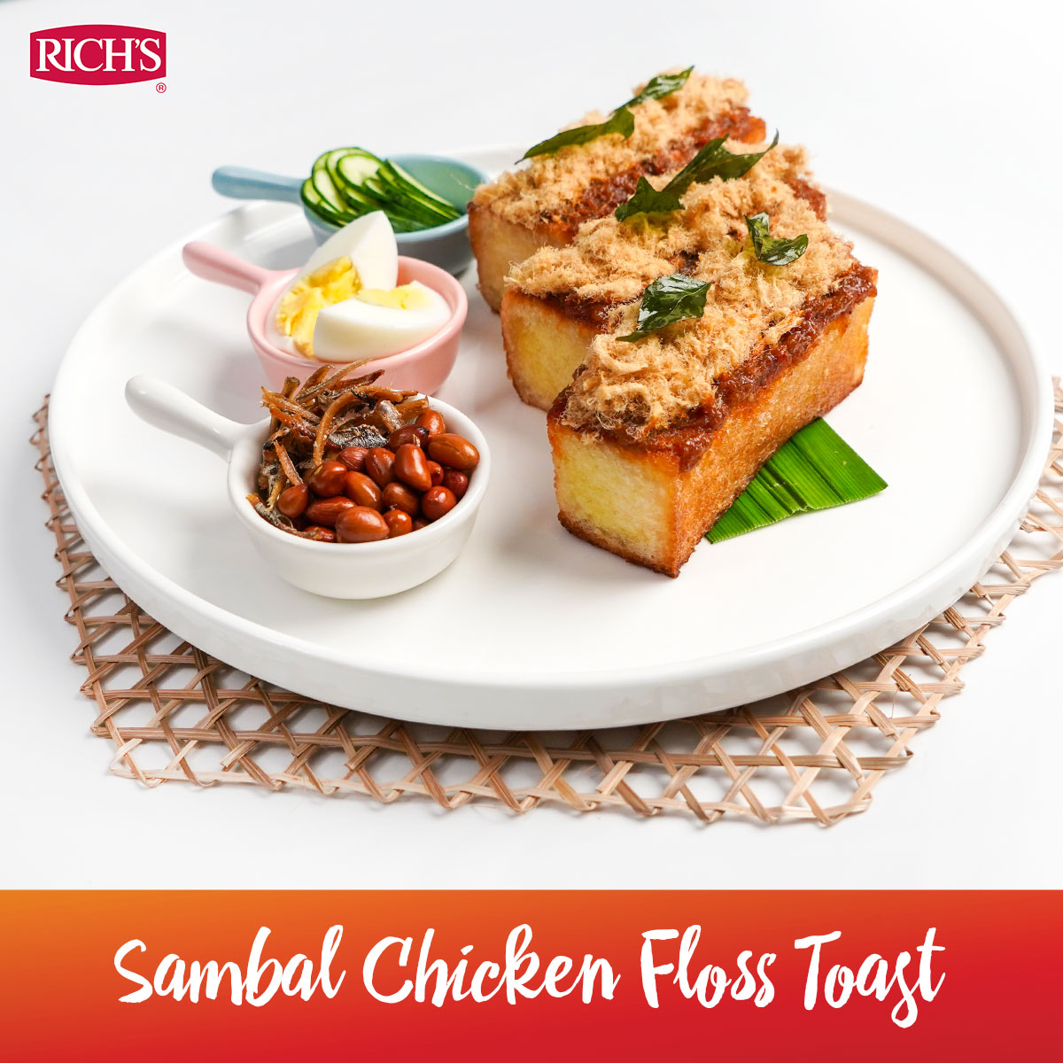 Sambal Chicken Floss Toast