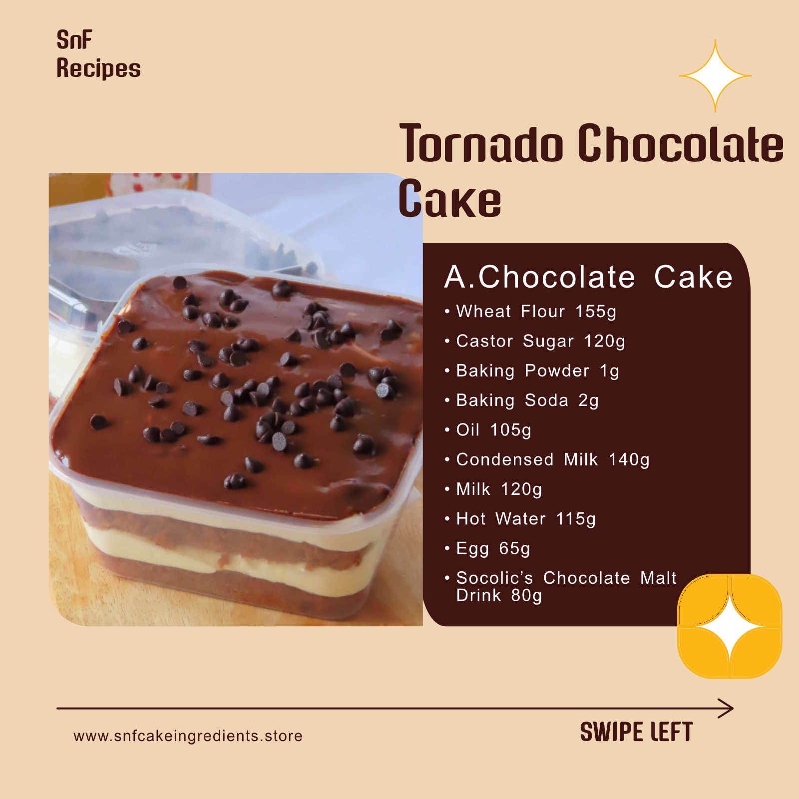 Tornado Chocolate Cake