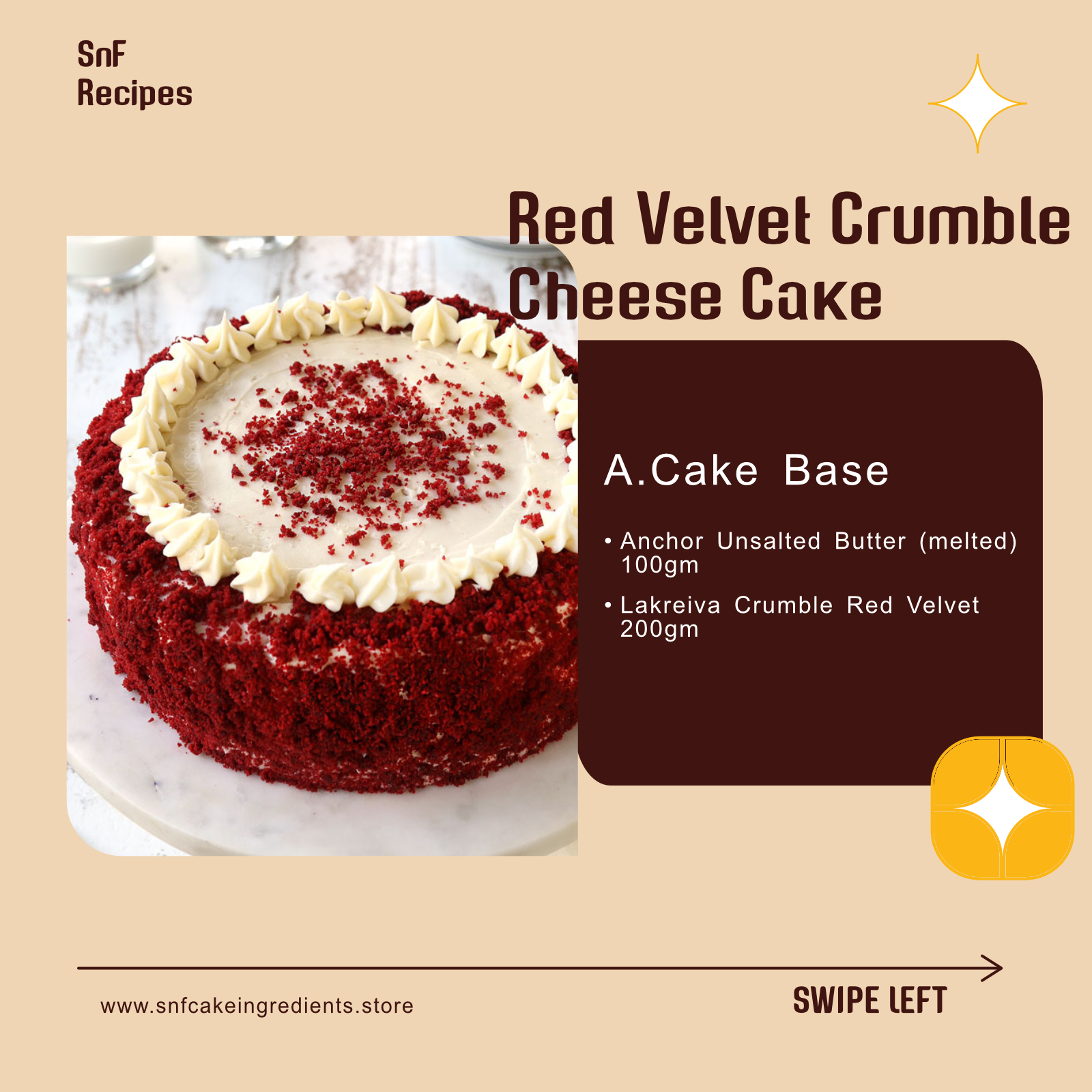 Red Velvet Crumble Cheese Cake
