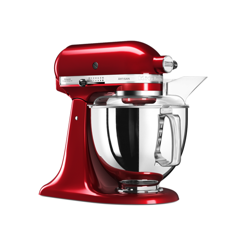 5KSM175PSBCA 4.8L Artisan Tilt Head Stand Mixer with Twin Bowls (Candy Apple Red).png