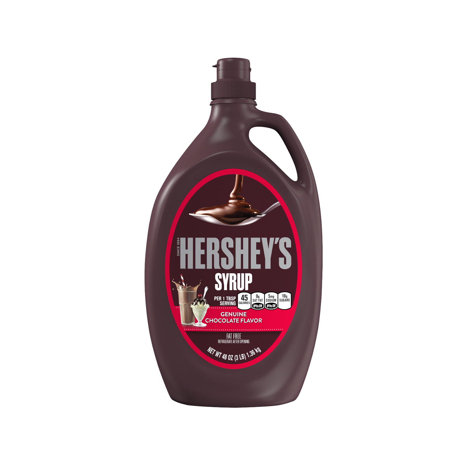 Hershey's Syrup Genuine Chocolate Flavour 1.36KG 48OZ.png