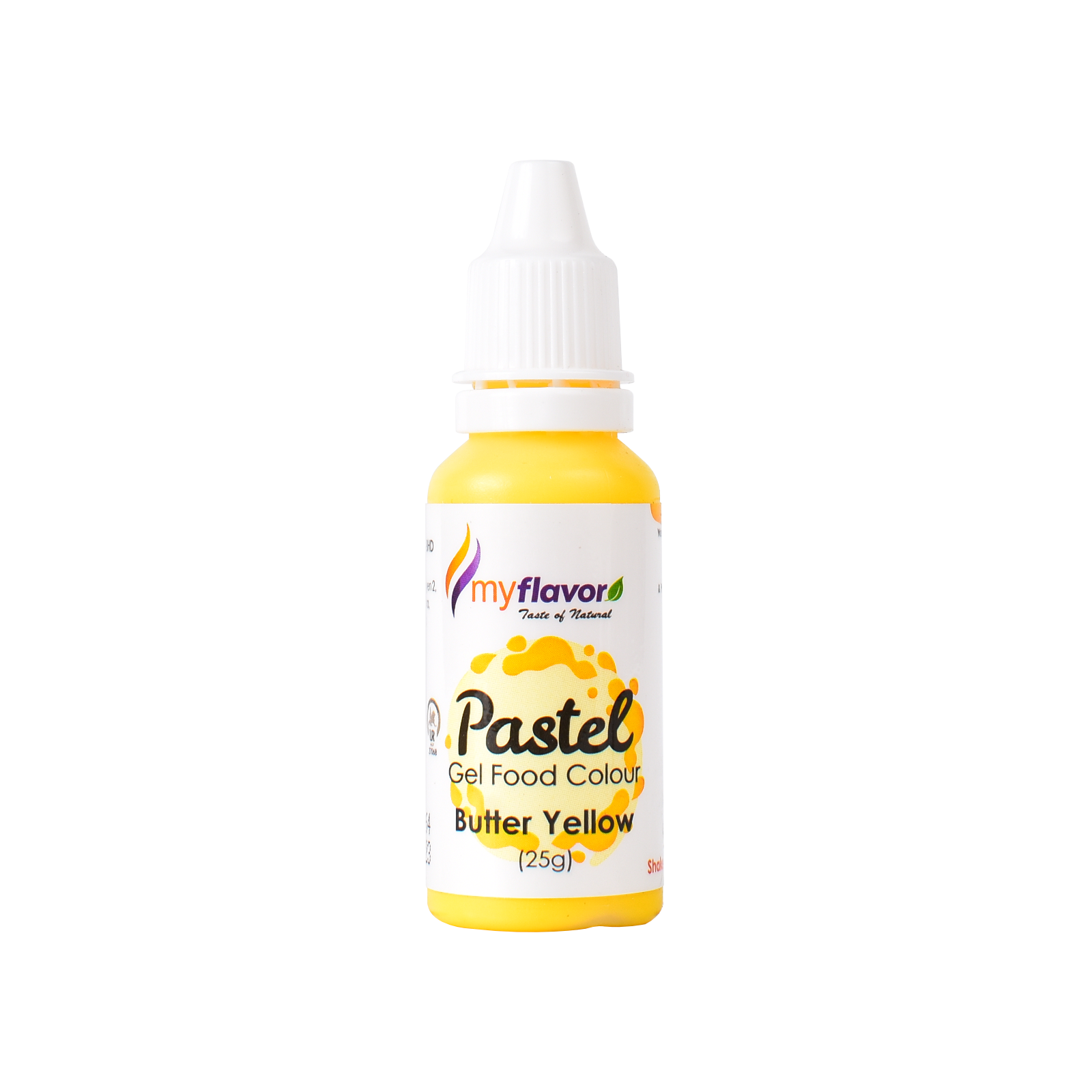 My Flavor Butter Yellow Pastel Gel Food Colour 25g.png