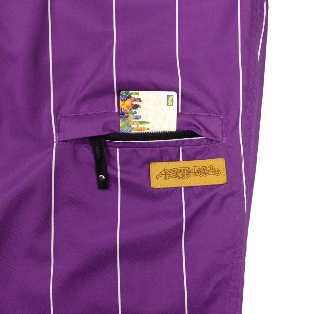 Tech Nine Purple Striped Ski Pants FIFTH