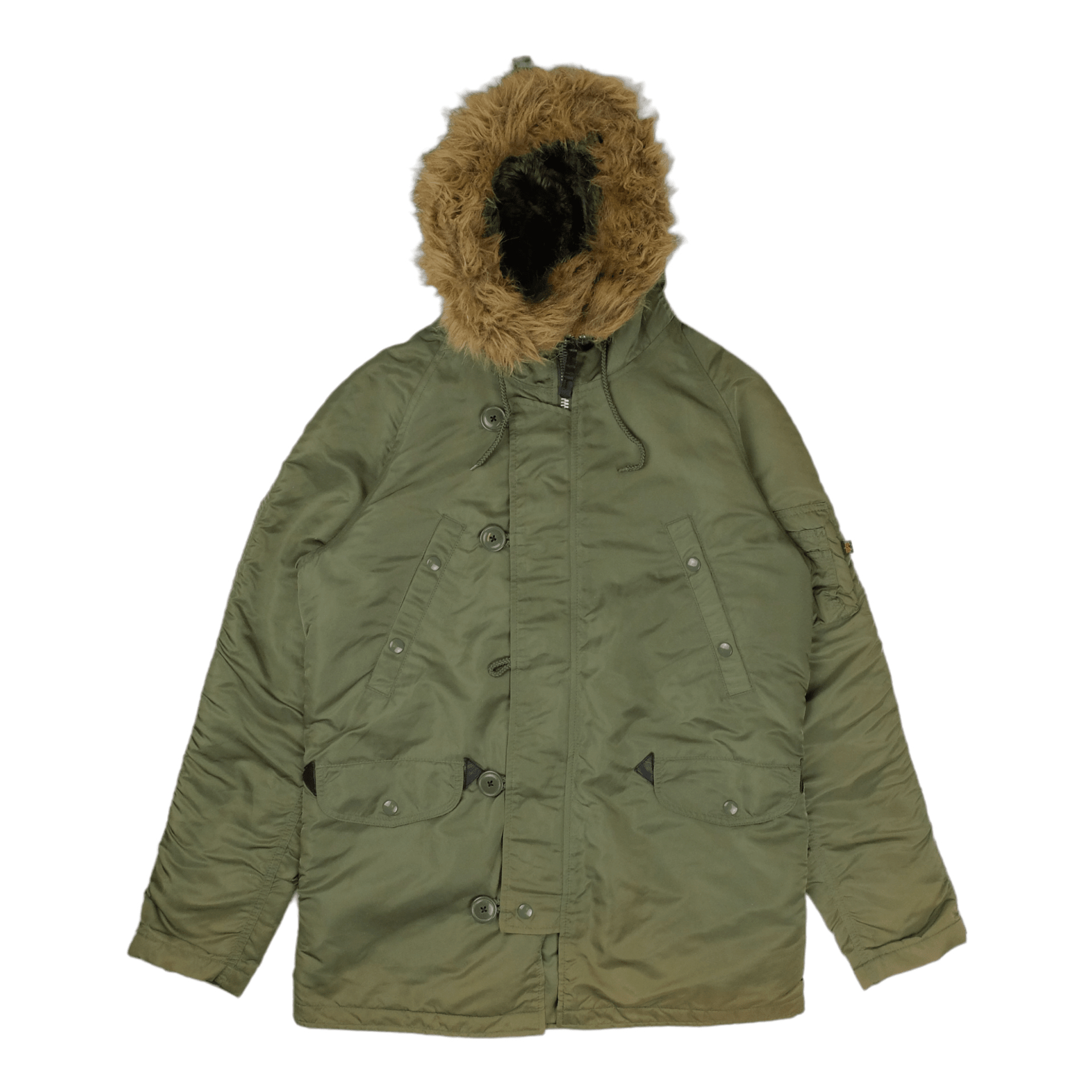 Alpha Industries Olive Green Fur Coat FIFTH
