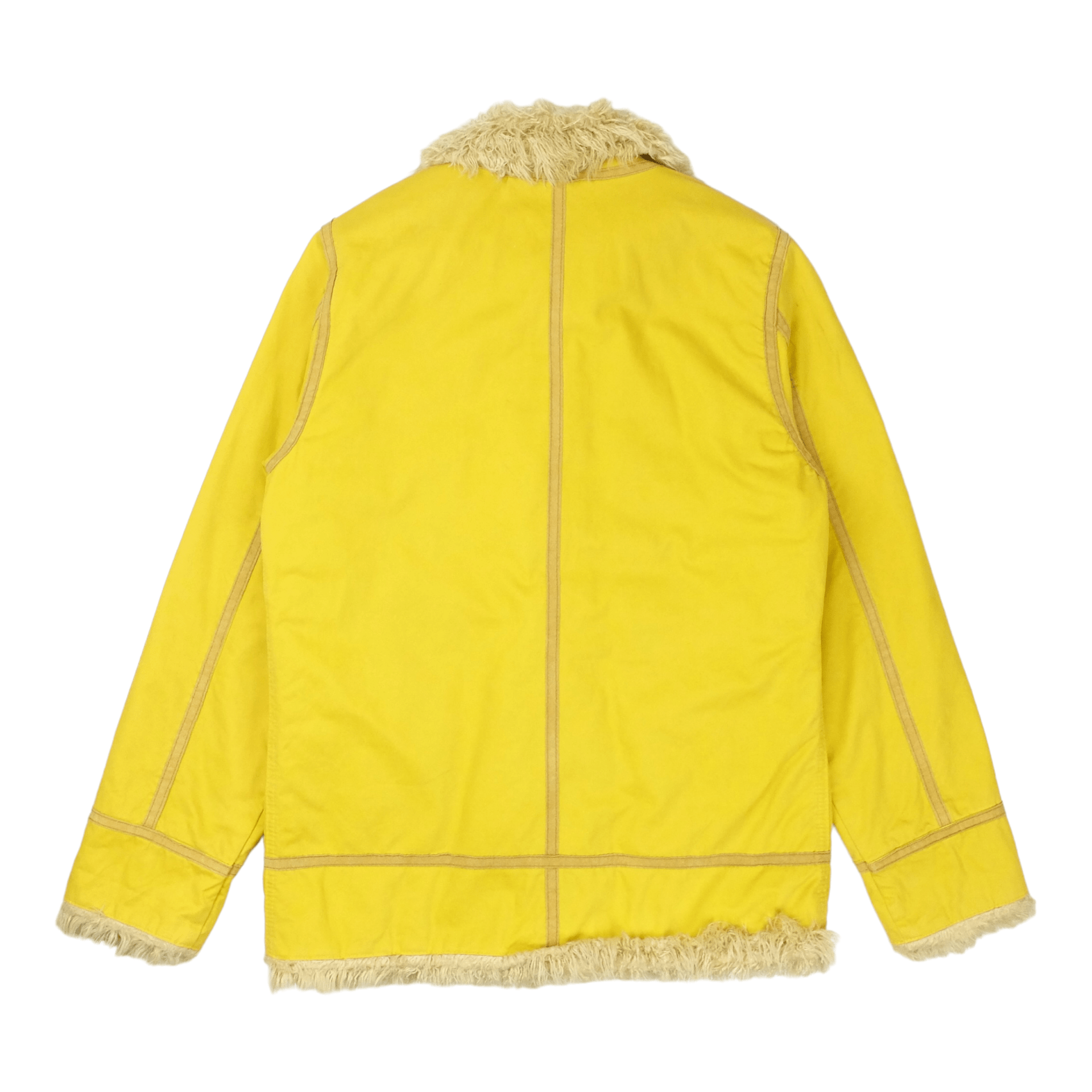 Antgauge Mustard Fur Lined Utility Jacket FIFTH