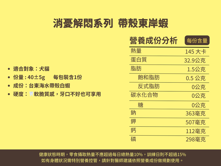 消憂解悶系列  帶殼東岸蝦